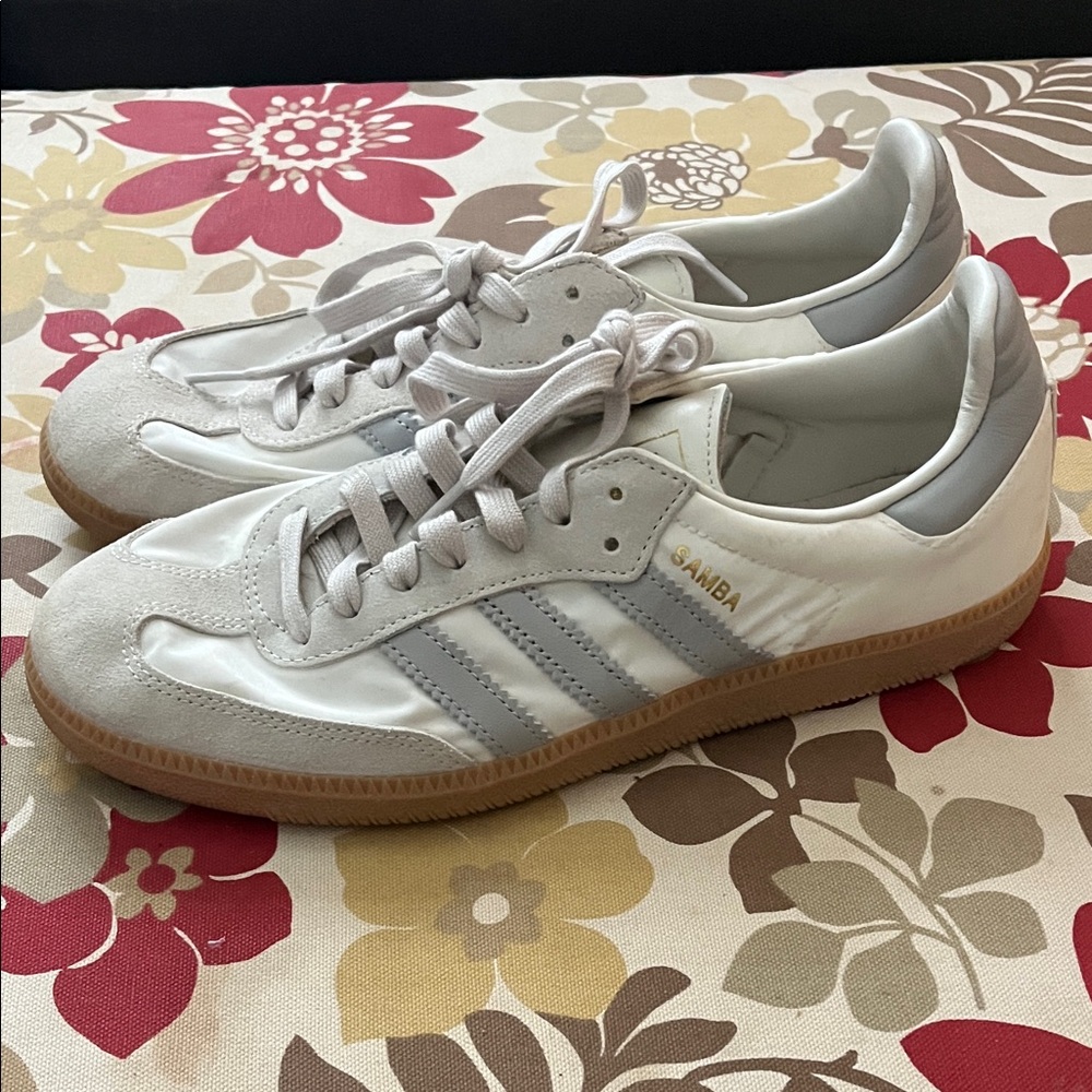 Adidas Samba White and Gray men’s Shoes